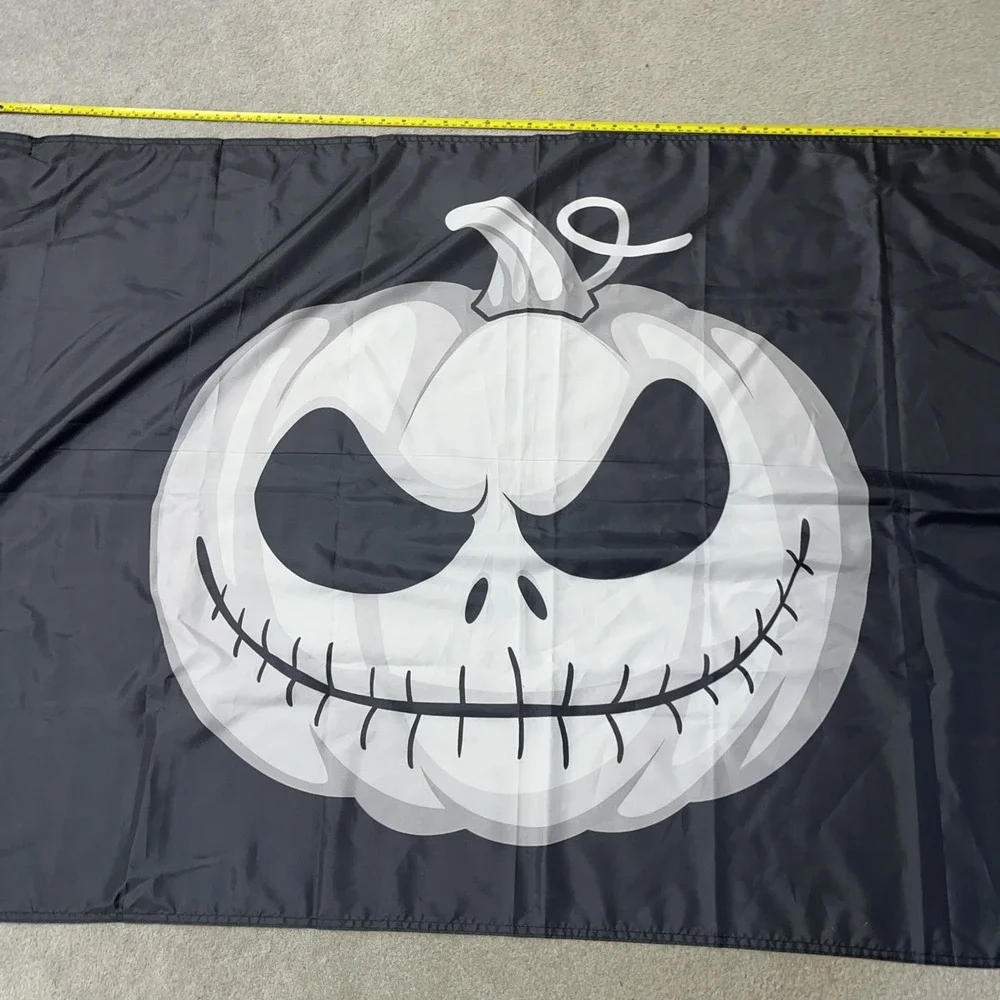 Halloween Flag Outdoor Double Sided Scary Halloween Pumpkin Tapestry‎ Big Decor